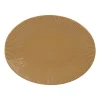 Livraison internationale Table Passion Plat Ovale Bohémia 41,5 Cm Moutarde En Grès Jaune 5