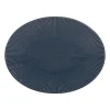 Table Passion Plat Ovale Bohémia 41,5cm En Grès Bleu à prix promos 14